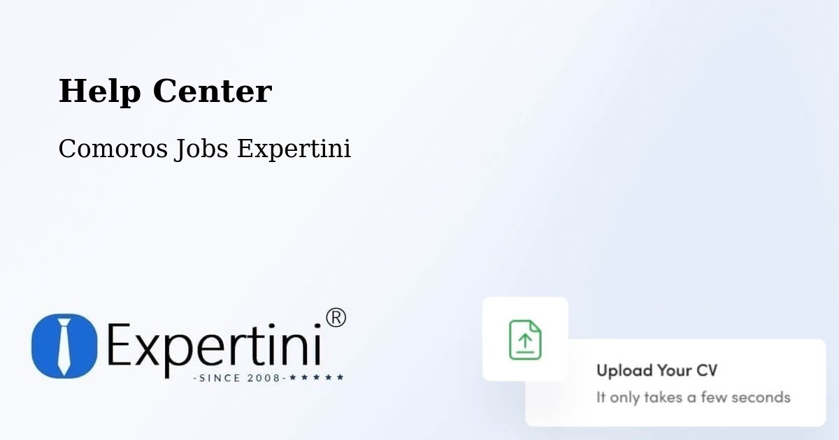 Help Center - Comoros Jobs Expertini